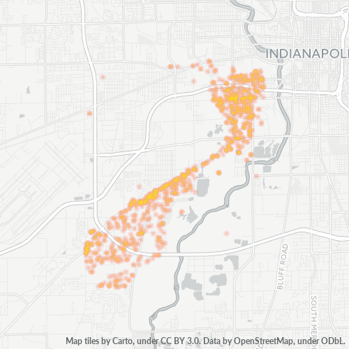46221 Business Density Heatmap