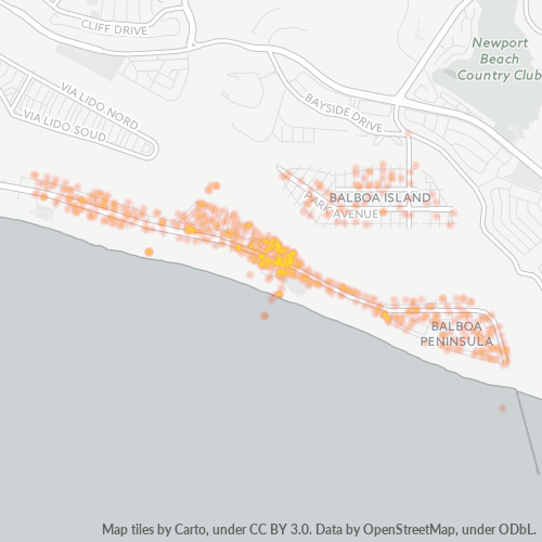 92661 Business Density Heatmap