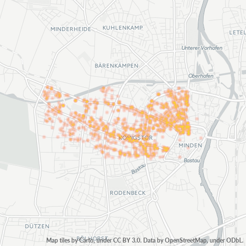 32427 Standortdichte-Heatmap