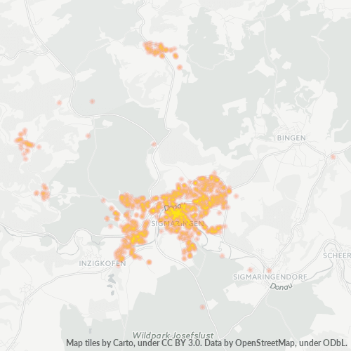 Heatmap für plz 72488
