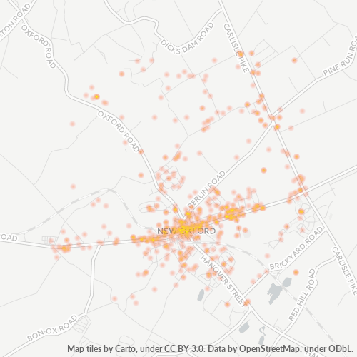 17350 Business Density Heatmap