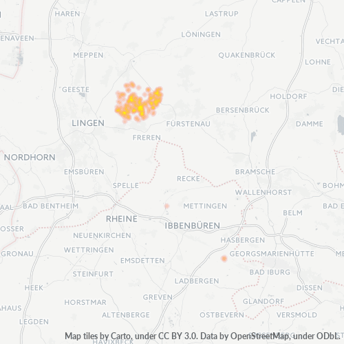 Heatmap für plz 49838