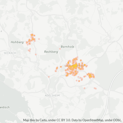 Heatmap für plz 74706