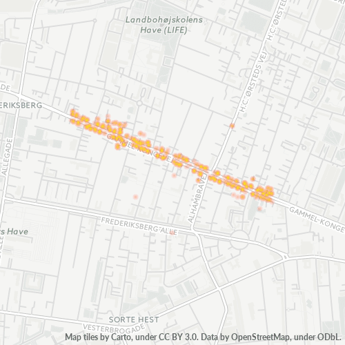 1850 Heatmap over forretningstæthed
