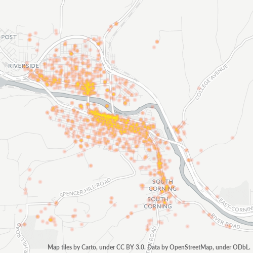 14830 Business Density Heatmap