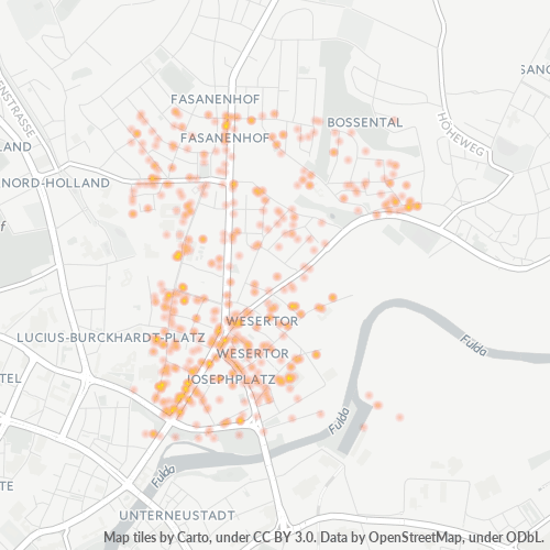 Heatmap für plz 34125