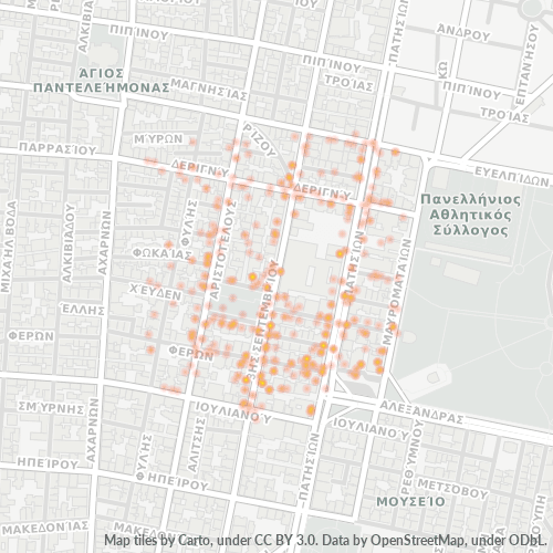 104 34 Χάρτης θερμότητας πυκνότητας επιχείρησης