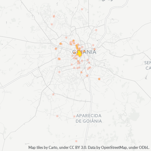 74115-000 Mapa de calor de densidad empresarial