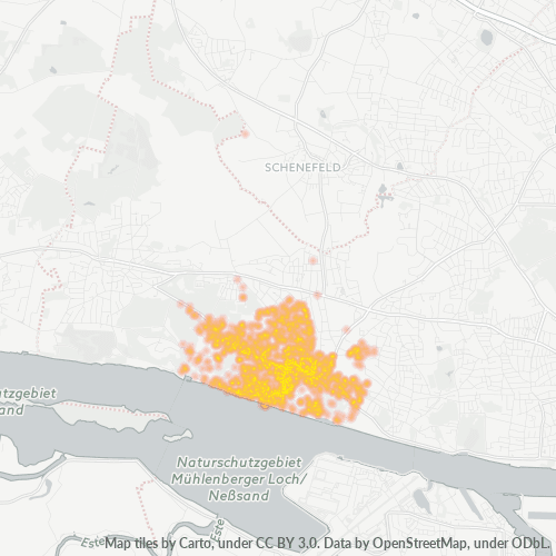 Heatmap für plz 22587