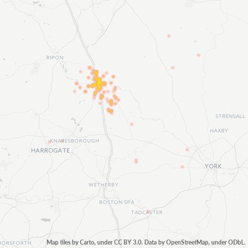 YO5 Business Density Heatmap