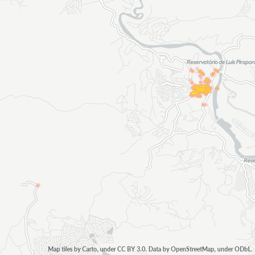 06501-000 Mapa de calor de densidad empresarial