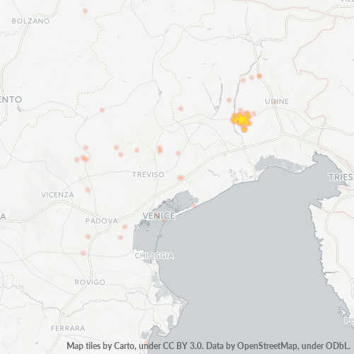 Mappa di calore per cap 33033