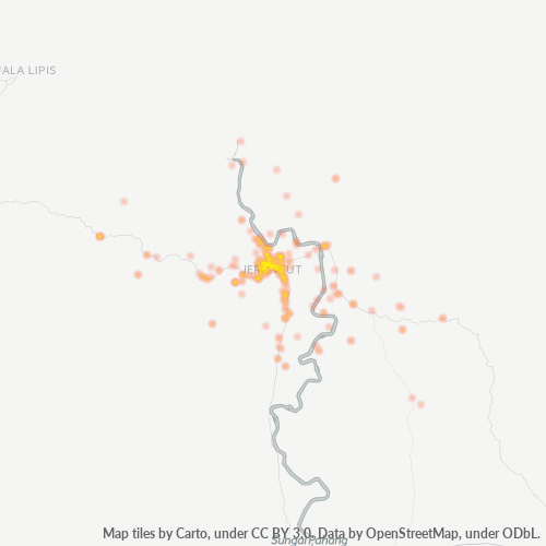 27000 Heatmap Ketumpatan Perniagaan