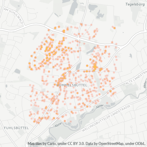 22339 Standortdichte-Heatmap