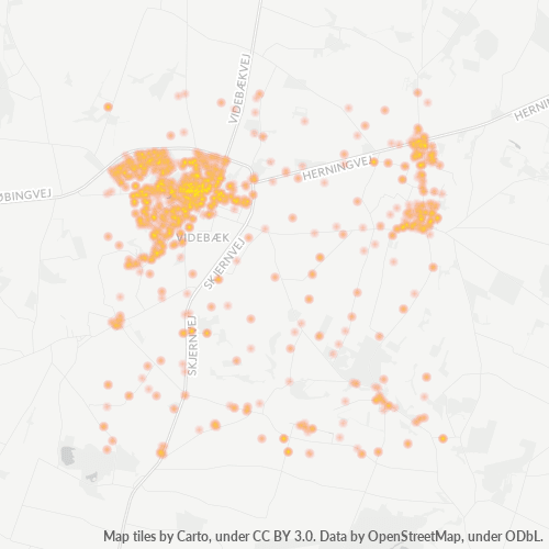 6920 Heatmap over forretningstæthed