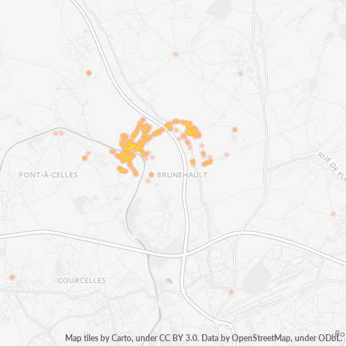 Heatmap voor postcode 6238