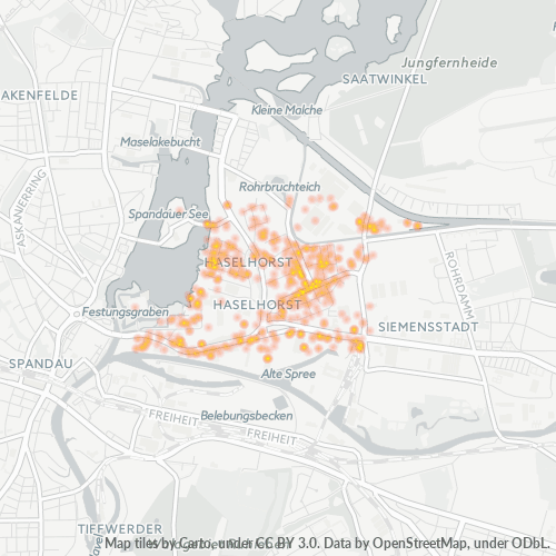 Heatmap für plz 13599