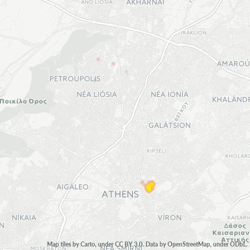 106 80 Χάρτης θερμότητας πυκνότητας επιχείρησης