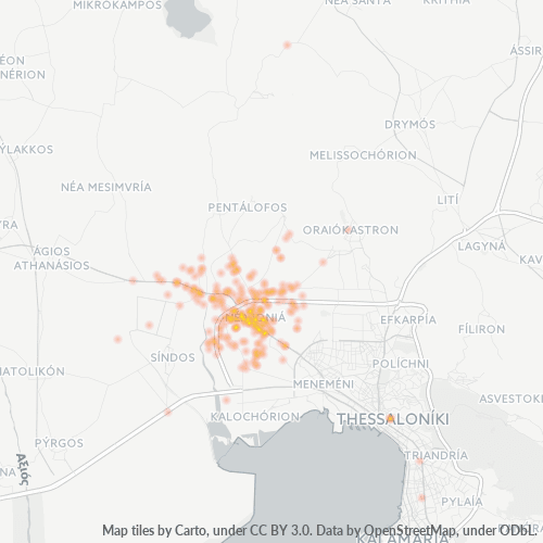 570 08 Χάρτης θερμότητας πυκνότητας επιχείρησης