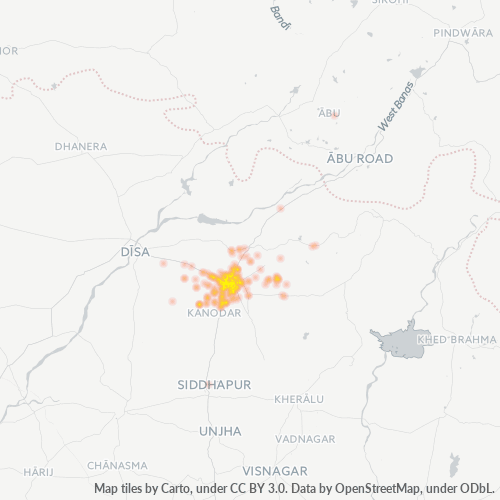 385001 Business Density Heatmap