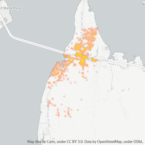21666 Business Density Heatmap