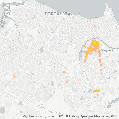 60810-000 Heatmap de Densidade da Empresa
