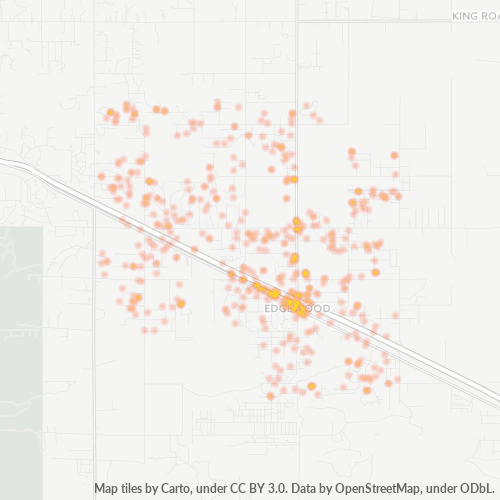 87015 Business Density Heatmap
