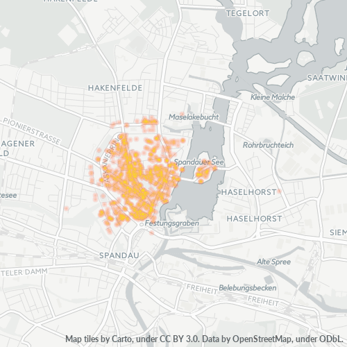 Heatmap für plz 13585