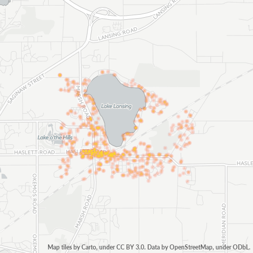 48840 Business Density Heatmap