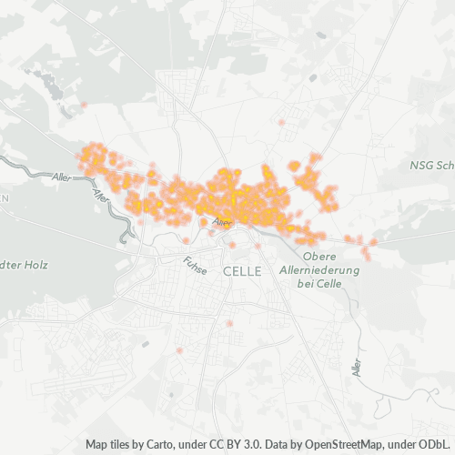 Heatmap für plz 29223