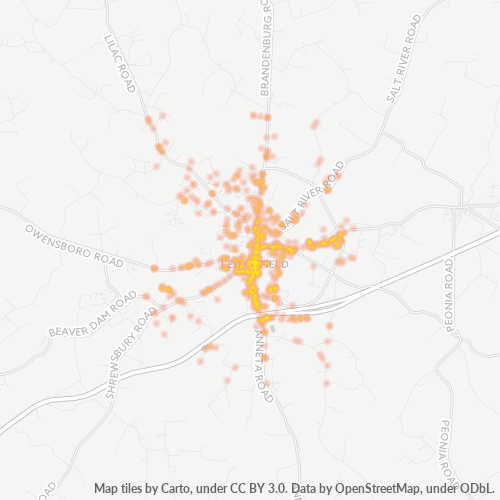 42754 Business Density Heatmap