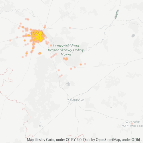 18-400 Mapa intensywności działalności gospodarczej