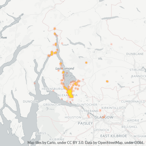 G83 Business Density Heatmap