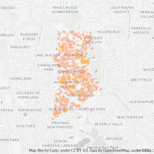 21239 Business Density Heatmap