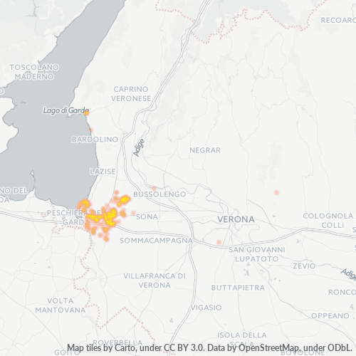 Mappa di calore per cap 37014
