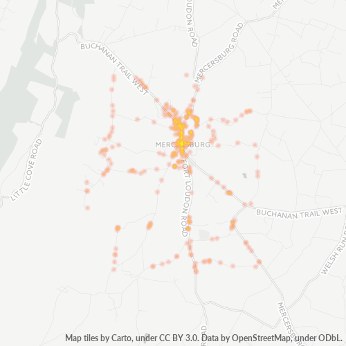 17236 Business Density Heatmap