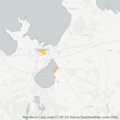 10145 Äritegevuse tiheduse kaart