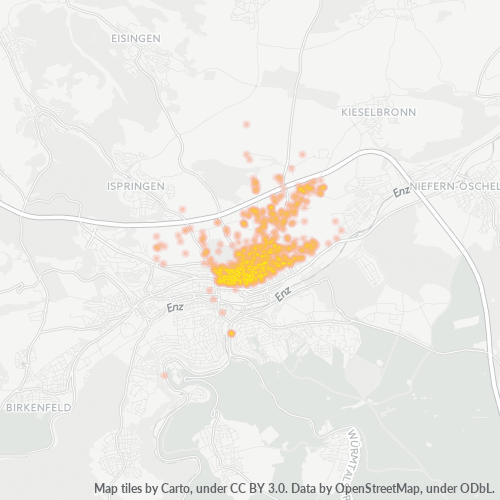 Heatmap für plz 75177