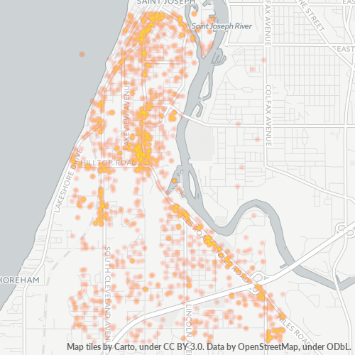 49085 Business Density Heatmap