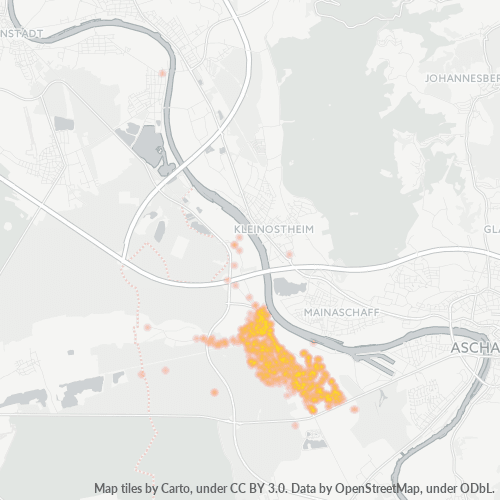 Heatmap für plz 63811