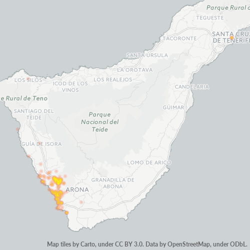 38670 Mapa de calor de densidad empresarial