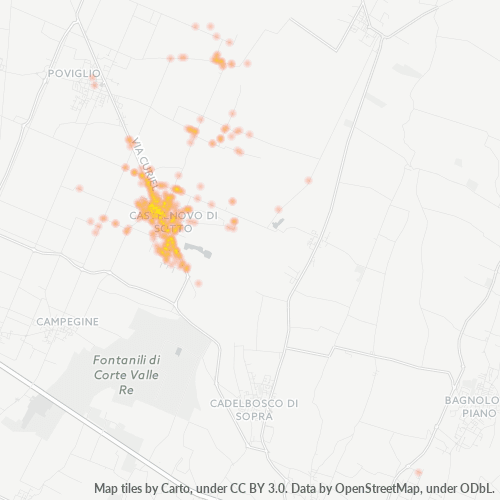 Mappa di calore per cap 42024