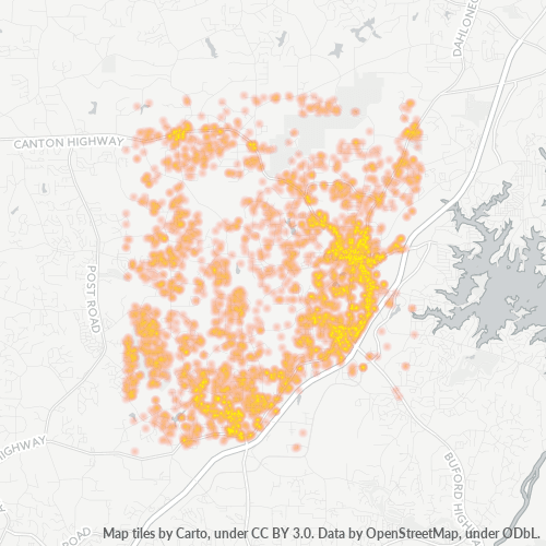 30040 Business Density Heatmap