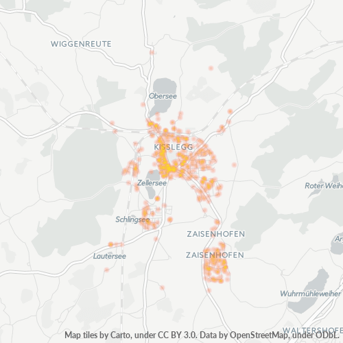 Heatmap für plz 88353