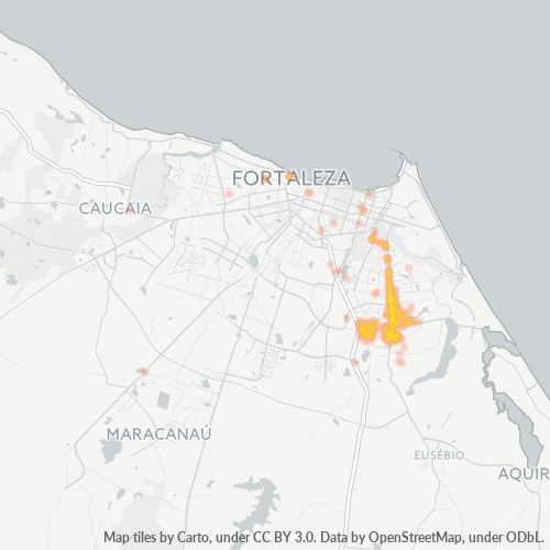 60830-000 Mapa de calor de densidad empresarial