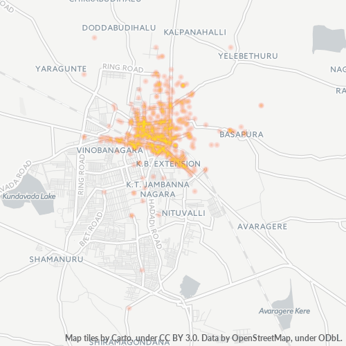 577001 Business Density Heatmap