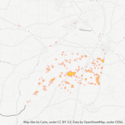 631 商業密度熱圖