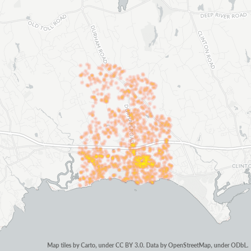 06443 Business Density Heatmap