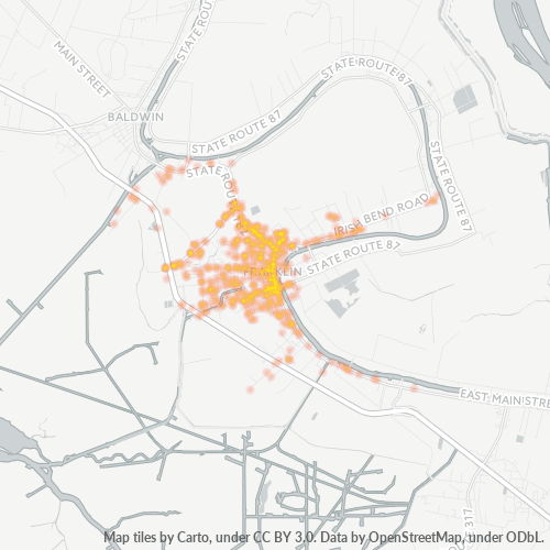 70538 Business Density Heatmap