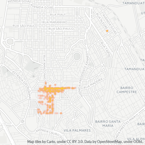 09580-000 Mapa de calor de densidad empresarial